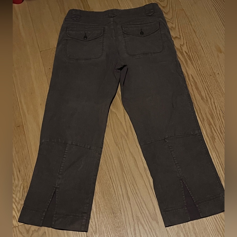 Patagonia cropped pants, dark purple/gray tone, size 8
